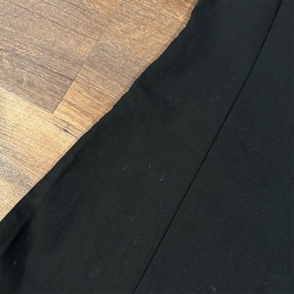 Minimalist Black Sleeveless Dress Duster Tunic Button Front Collar Lagenlook S - Picture 3 of 10